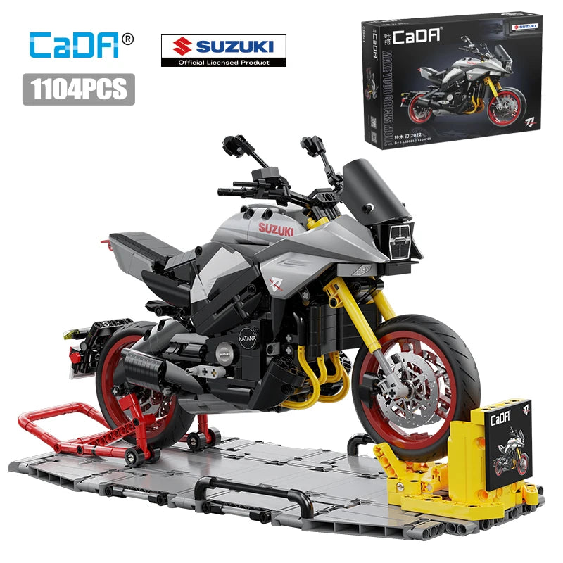 Cada 1104Pcs Suzuki KATANA Motorcycle Building Blocks for Kids