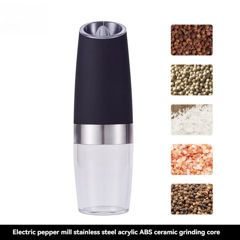 Automatic Electric Pepper Grinder – Adjustable Stainless Steel Mill