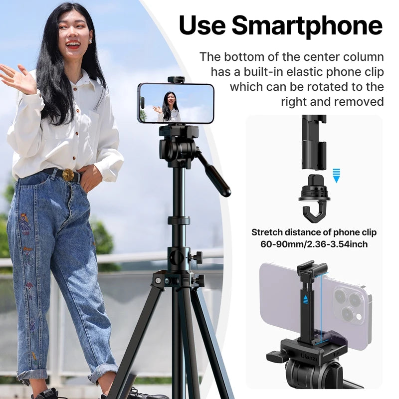 Ulanzi MT-65 Overhead Tripod - 1.76m Lightweight Professional Stand