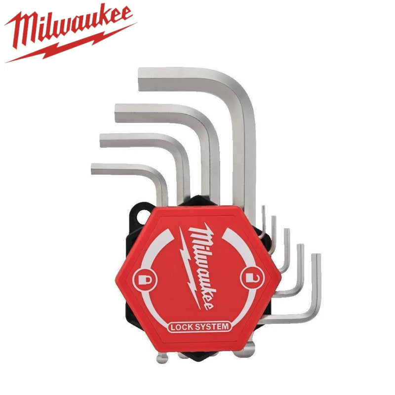 Milwaukee 9-Piece L-Shaped Hex Key Wrench Set - Compact & Versatile