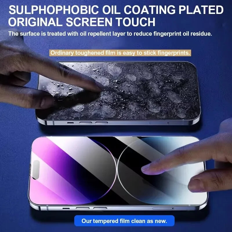 Premium Anti-Blue Tempered Glass Screen Protector for iPhone Models