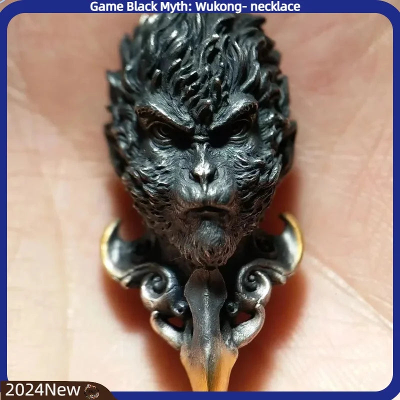 Black Myth Wukong Dark Pendant - Vintage Anime Game Accessory