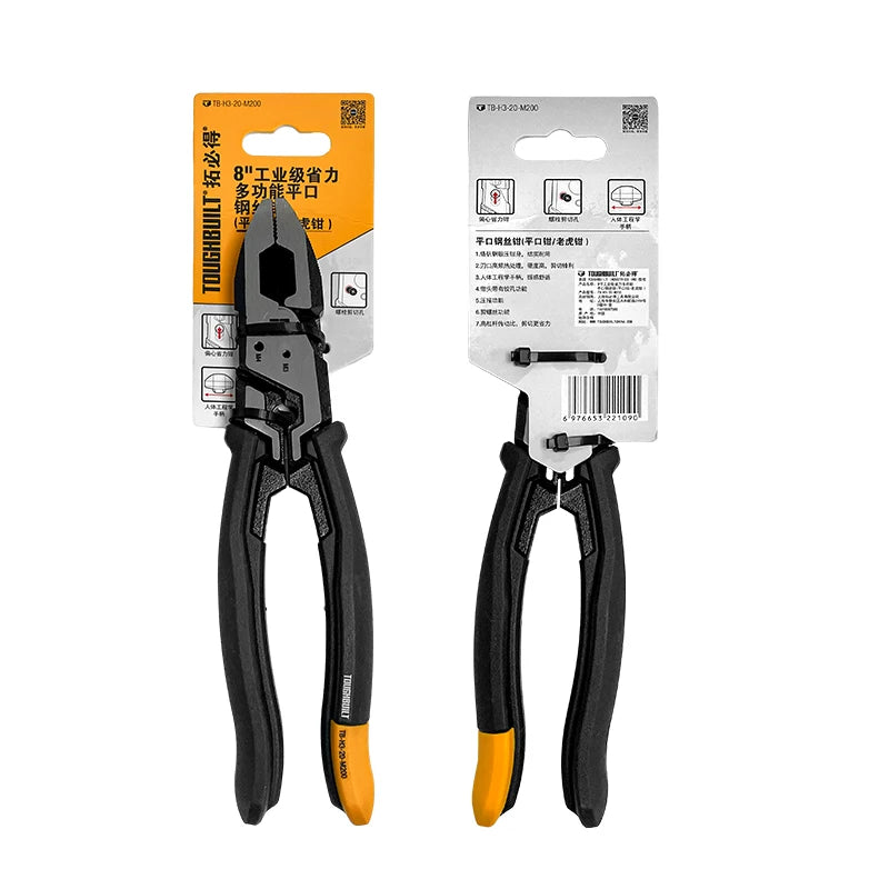 TOUGHBUILT 8" Heavy-Duty Multi-Functional Wire Pliers