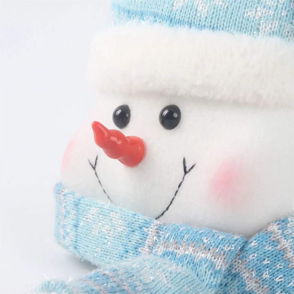 Light-Up Blue Snowman Ornament - Cozy Holiday Home Decor