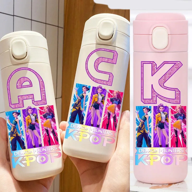 KPop 420ML Insulated Thermos Cup - Stylish Water Bottle Gift