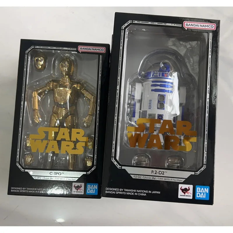 Bandai Star Wars R2-D2 & C-3PO Action Figures | Classic Ver. A New Hope