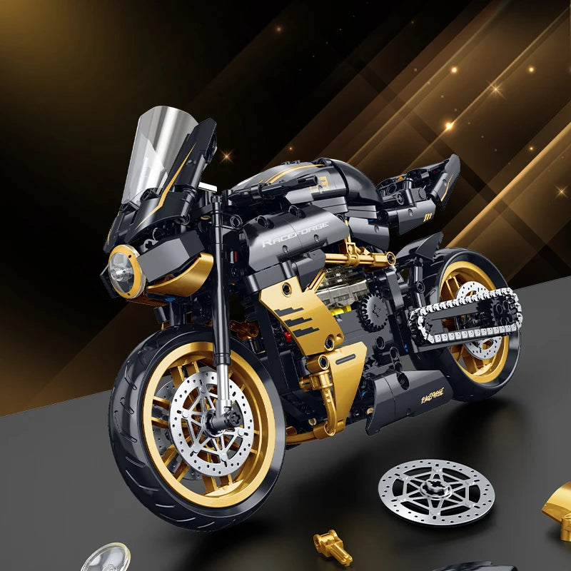 500+ PCS Super Racing Motorcycle Building Set | AGUS Block Model