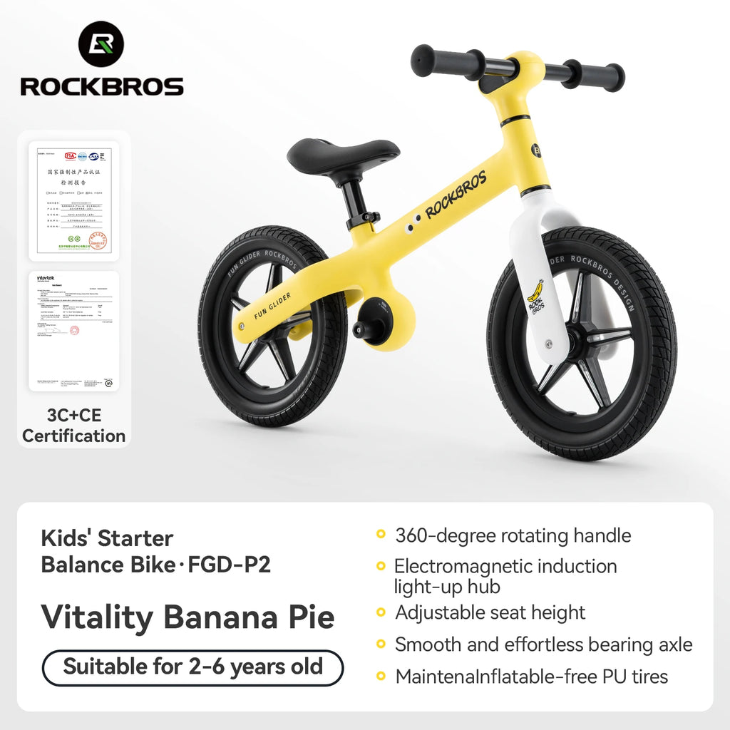 ROCKBROS Kids Balance Car Scooter - Fun & Safe for 2-6 Years
