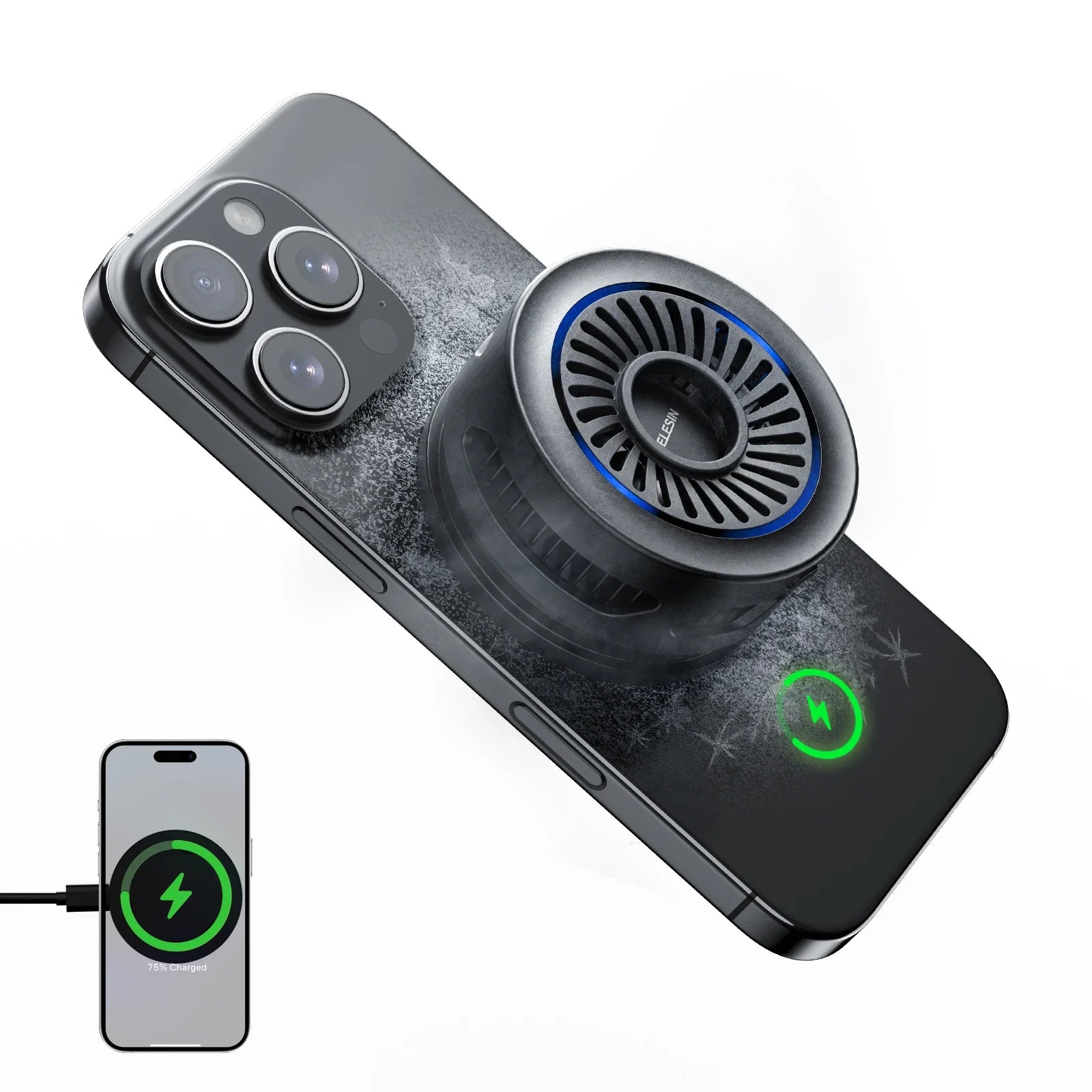 TELESIN Pro Mobile Phone Cooler for Gaming & Streaming