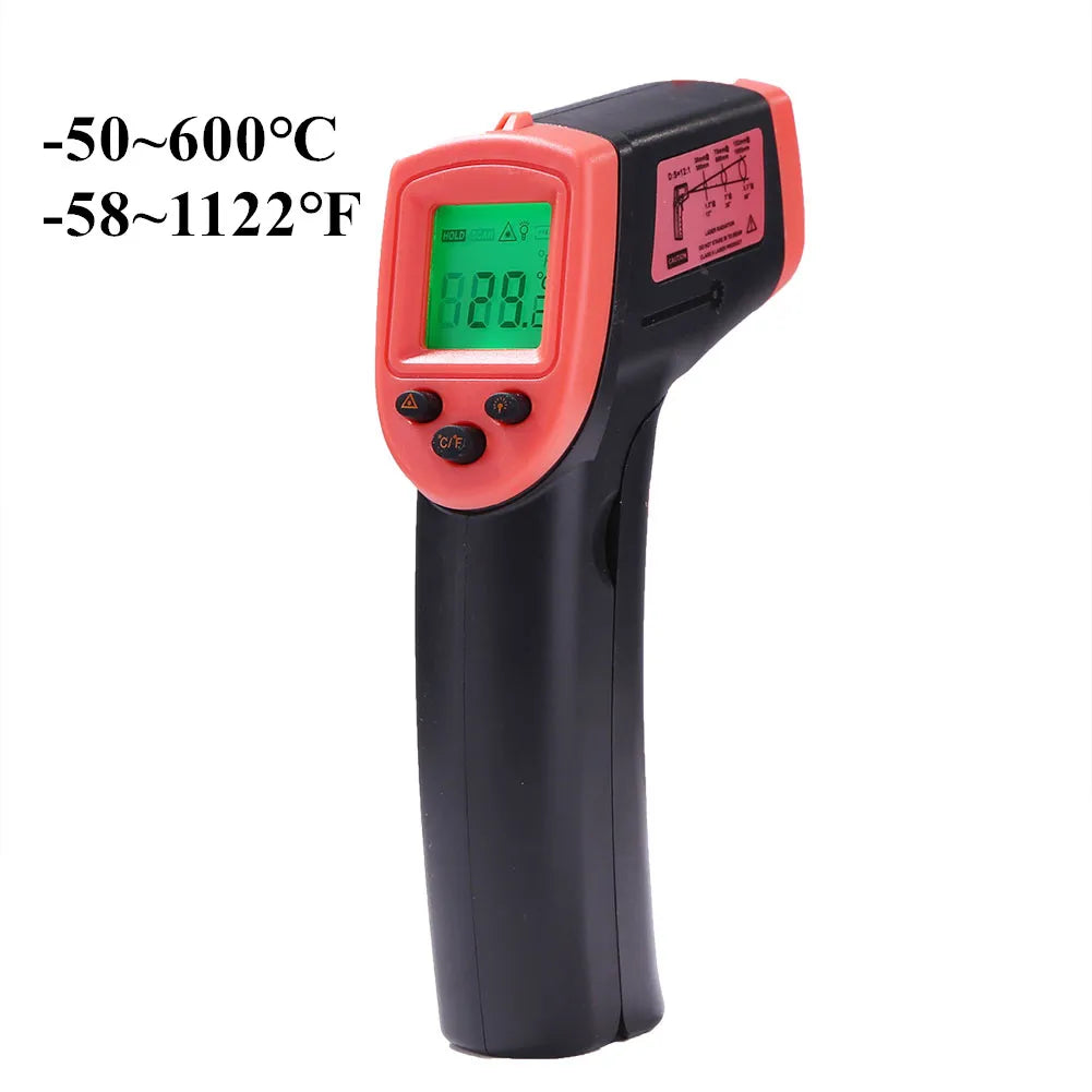 Digital Infrared Thermometer -50 to 600°C | Non-Contact Temperature Scanner
