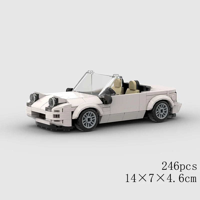 City Speed Convertible Racing Car Building Blocks - Ultimate DIY Model