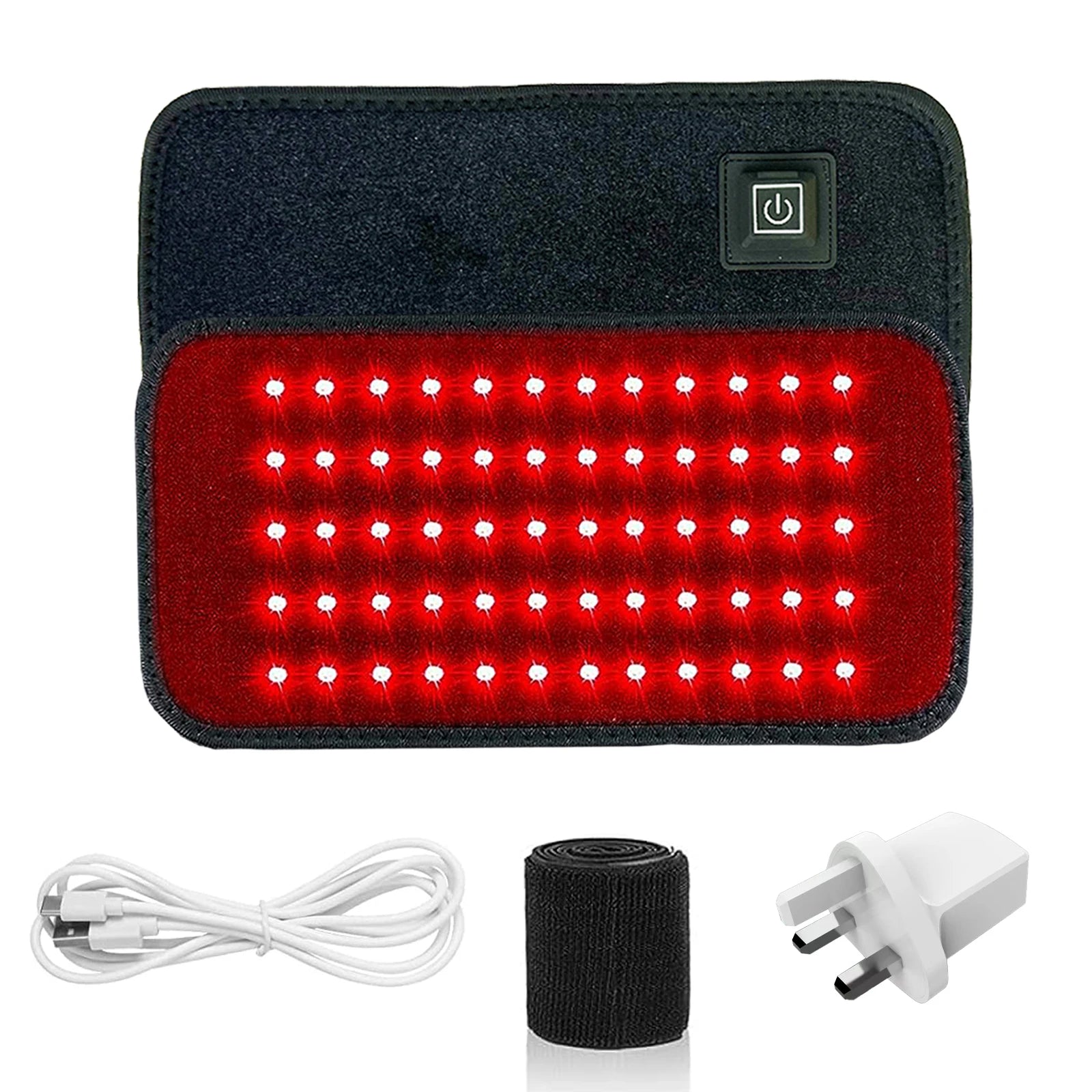 Red & Infrared Light Therapy Belt - 60 LEDs for Pain Relief & Fat Burn