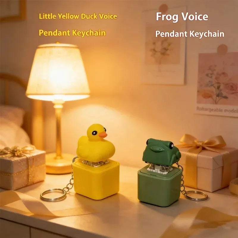 Frog Keychain with Sound & LED Lights - Fun Stress Relief Gadget
