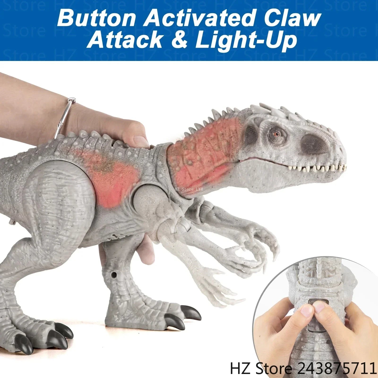 Indominus Rex Dinosaur Toy - Roaring Action Figure for Kids