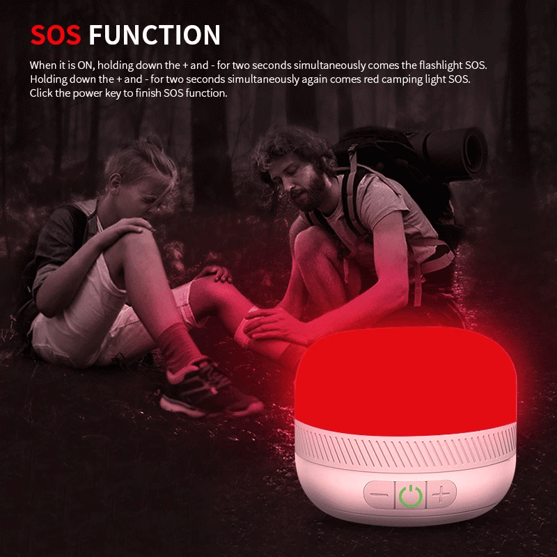 NATFIRE LV10 Rechargeable LED Camping Lantern - 230 Hours of Light