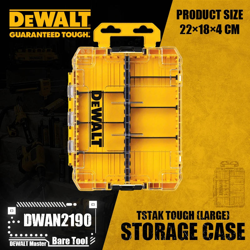 DEWALT TSTAK Tough Storage Cases & Screwdriver Bit Organizers