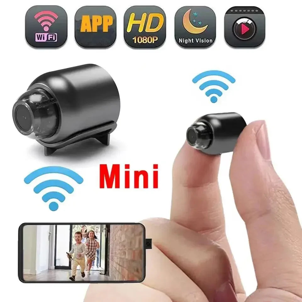 1080P Mini WiFi Camera with Night Vision for Home Safety & Monitoring