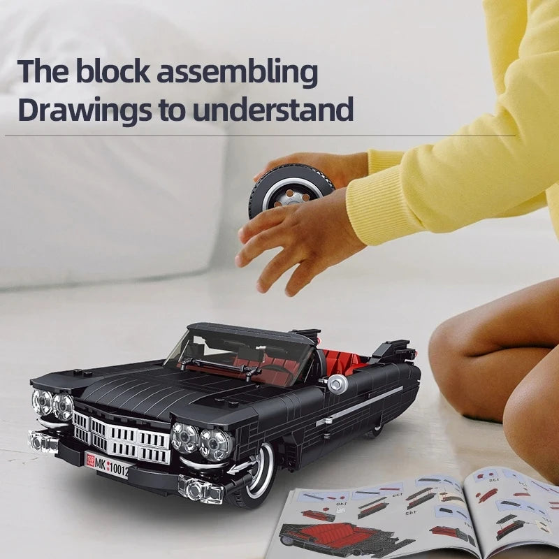 MOULD KING 10012 Vintage Sports Car Building Blocks - Fun Retro Model