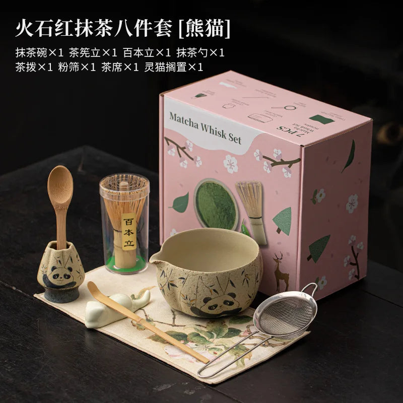 Exquisite Bamboo Matcha Set - Bowl, Whisk & Tea Tools Gift