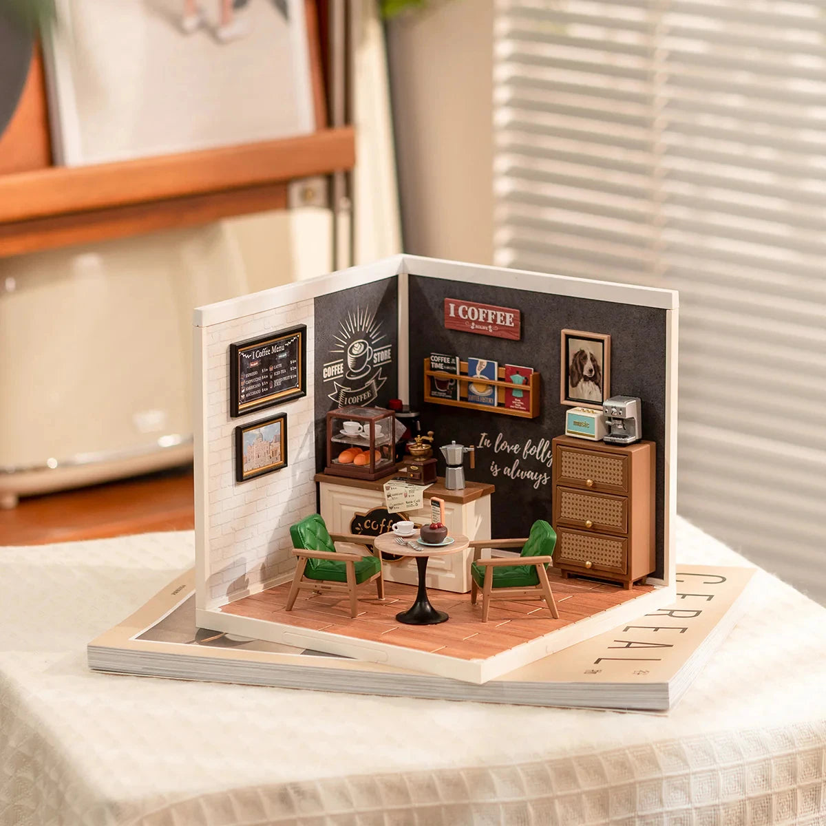 Rolife DIY Miniature House Cafe - Fun Building Kit for All Ages