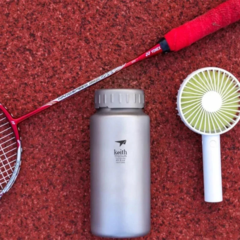 Keith Titanium Sports Bottle - Ultra-Light Durable Drinkware, 0.9L/1.2L