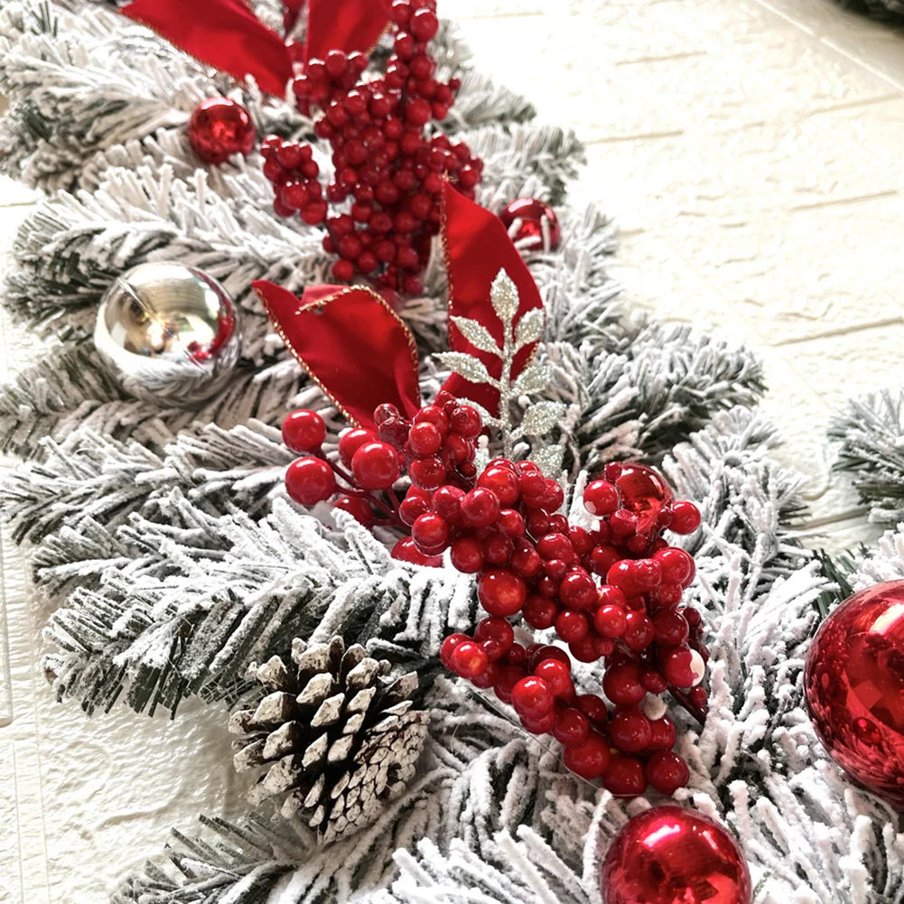 Exquisite Christmas Wreath - Artificial Vine Garland for Festive Decor