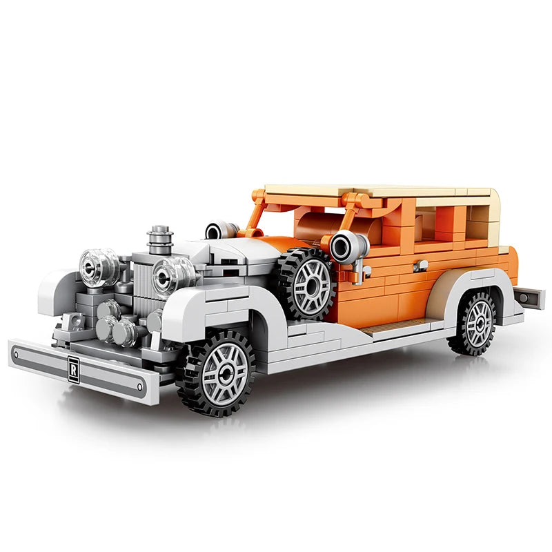 2024 Classic Vintage Racing Car Building Blocks - Super Sport Toy