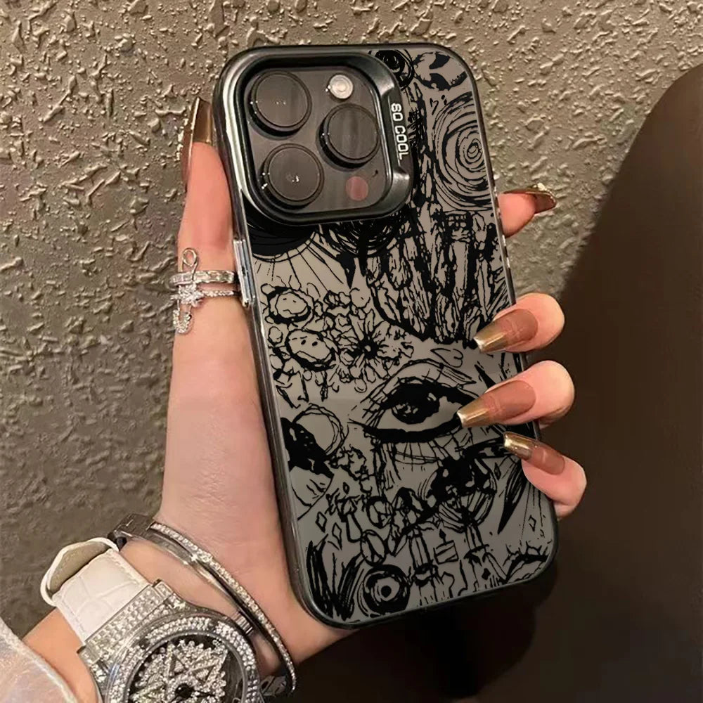 Stylish Leopard Print Shockproof Phone Case for iPhone 16, 15, 14, 13, 12, 11