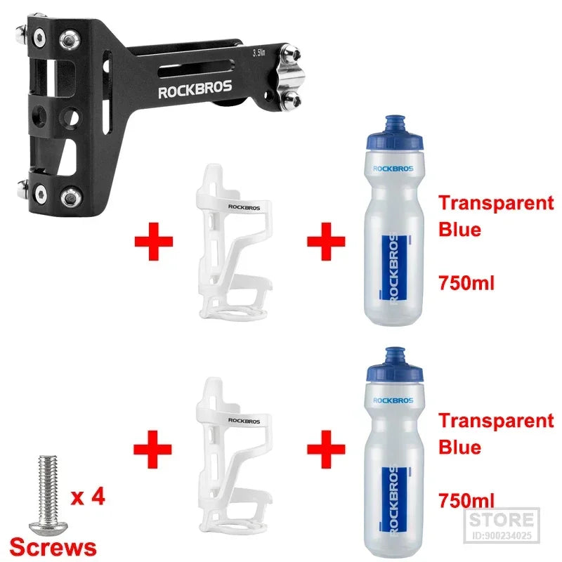 ROCKBROS Double Cup Bicycle Water Bottle Cage for Cycling Enthusiasts
