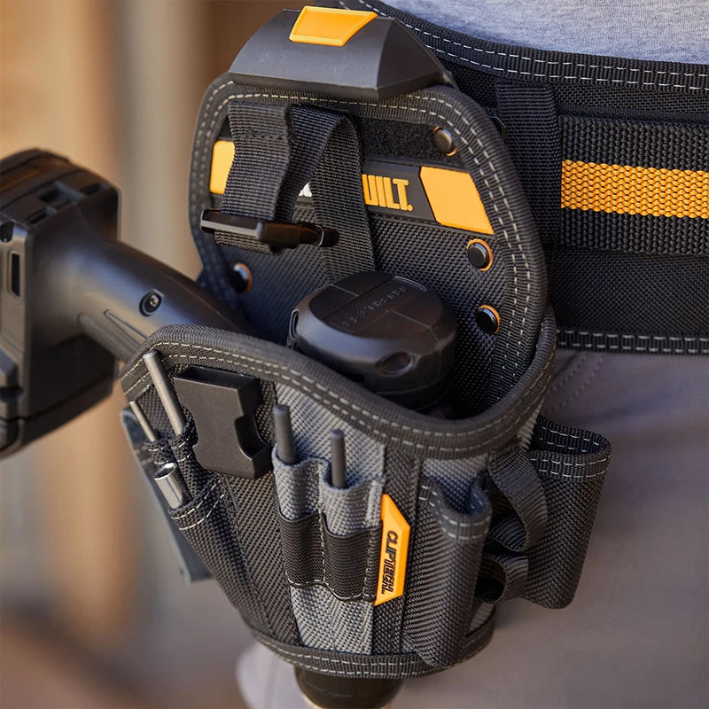 TOUGHBUILT Large Drill Holster - 13 Pockets & Loops for Easy Carry