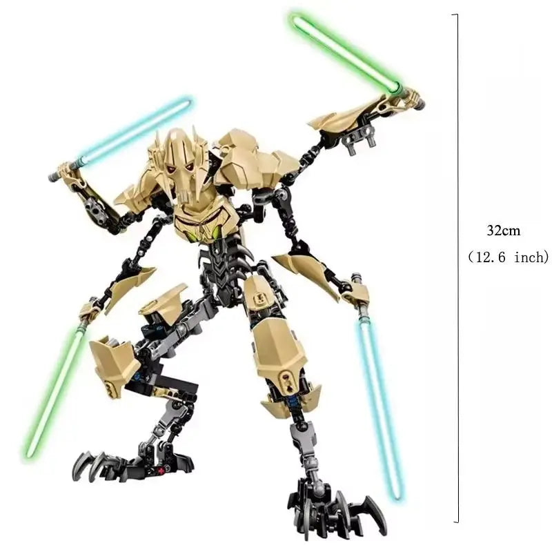 32cm Star Toy Anime Action Figure Robot with Lightsaber - Collectible Gift