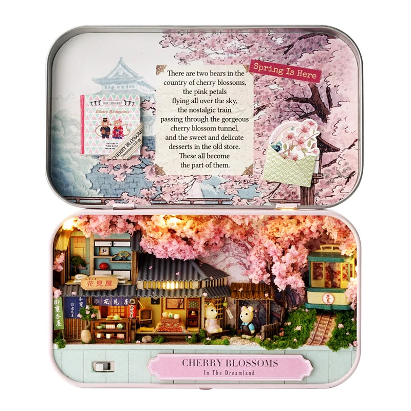 CUTEBEE DIY Dollhouse Kit - Creative Miniature Fun for Kids
