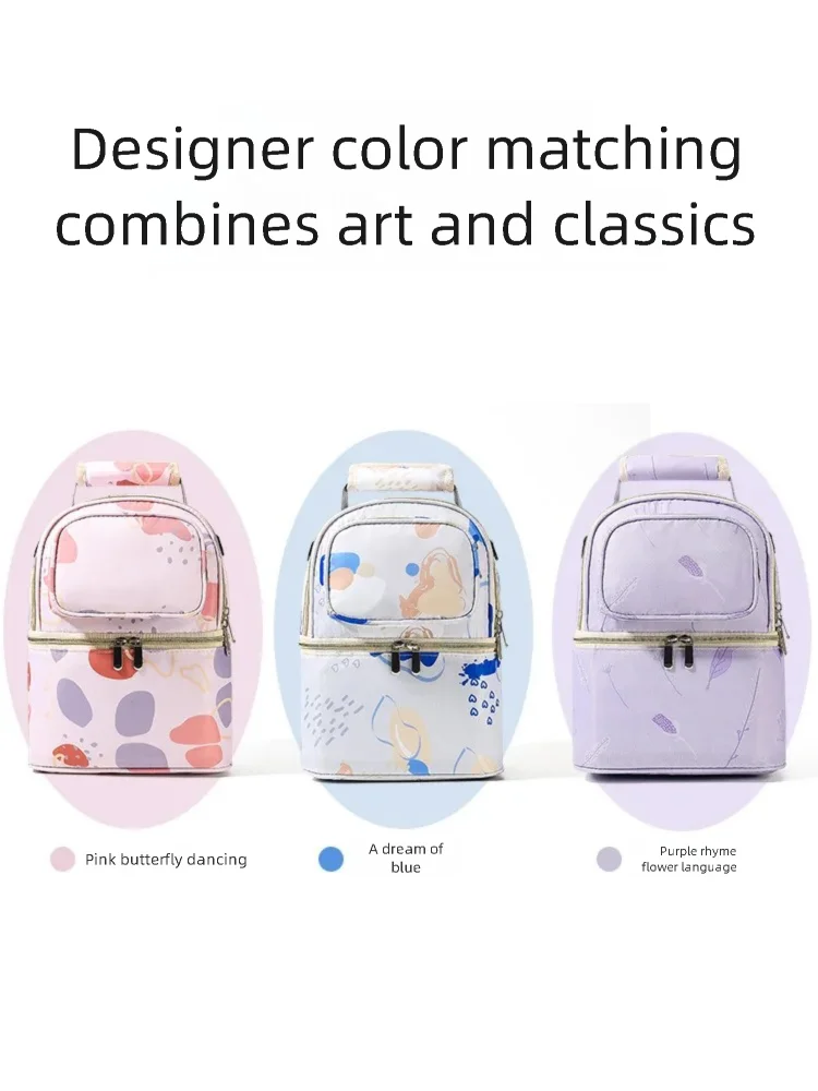 Portable Oxford Insulated Breastmilk Cooler Bag for Moms on the Go
