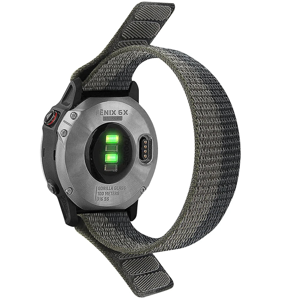 Durable Nylon Watch Band for Garmin Fenix 22mm & 26mm - Quick Release
