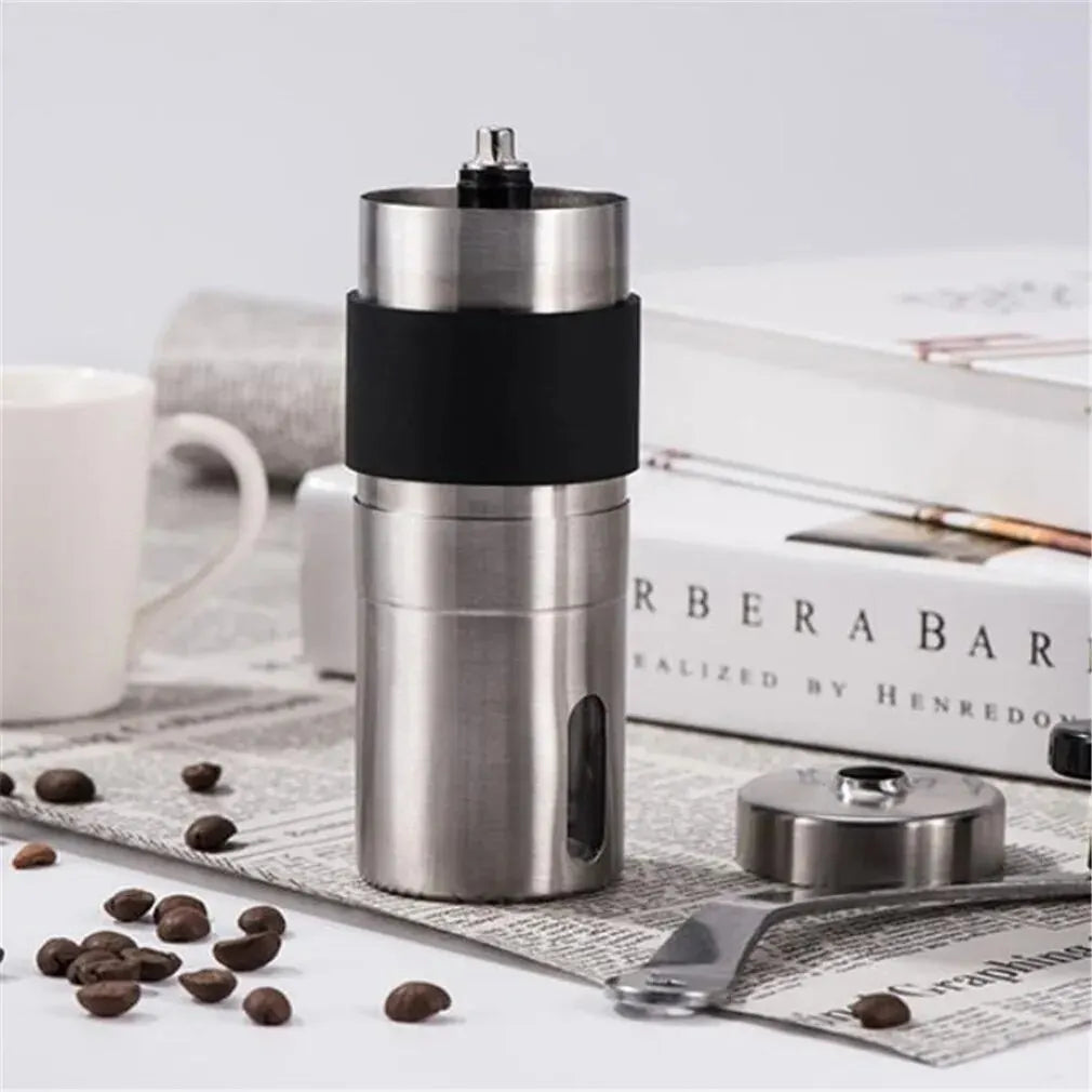 Adjustable Portable Manual Coffee Grinder - Stainless Steel Design
