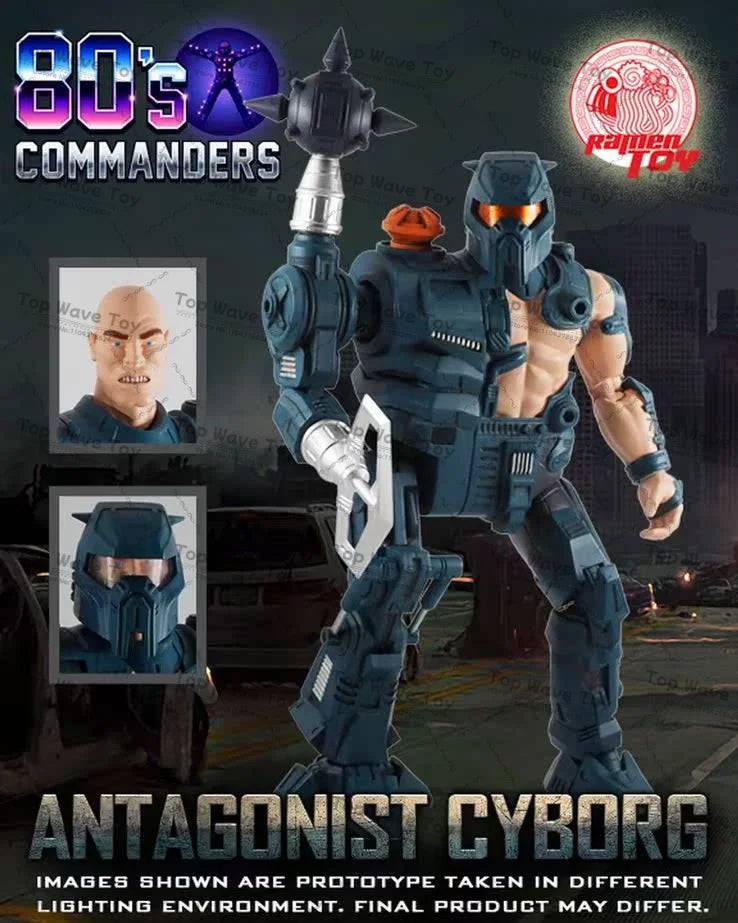 80s Cyborg Commander Action Figure - 1/12 Scale Collectible