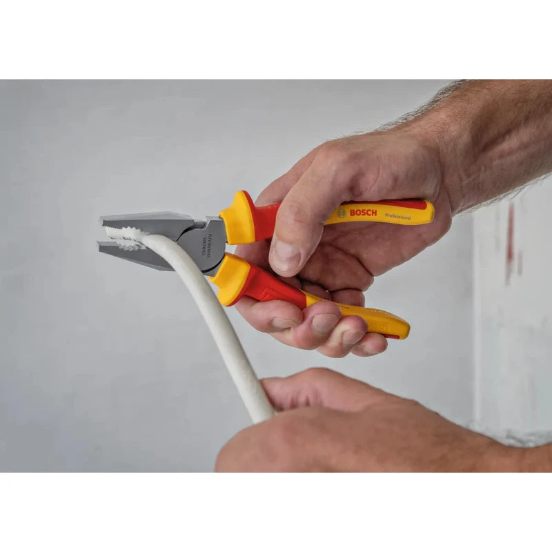 Bosch VDE Combination Pliers 180mm - Professional Hand Tool