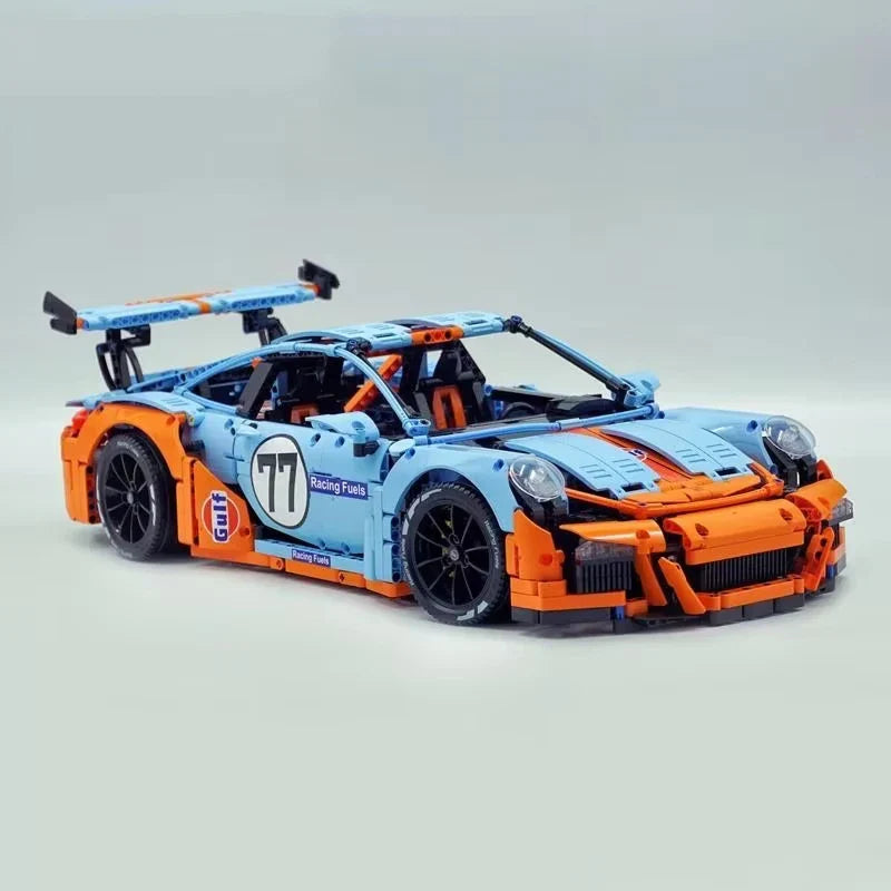 DIY Classic Racing Car Model Set - Creative Building Bricks for All Ages