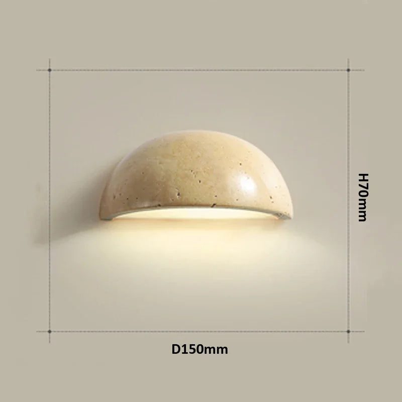 Nordic Style Semi-Circular Wall Light for Elegant Home Decor