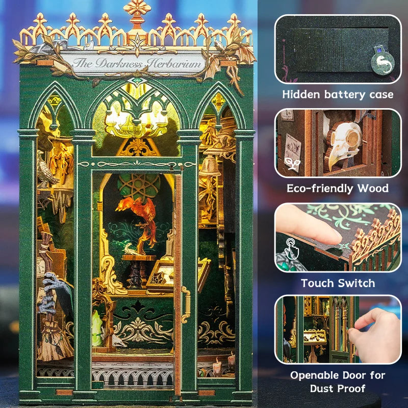 DIY Book Nook Kit by CUTEBEE - Enchanting LED Miniature Decor