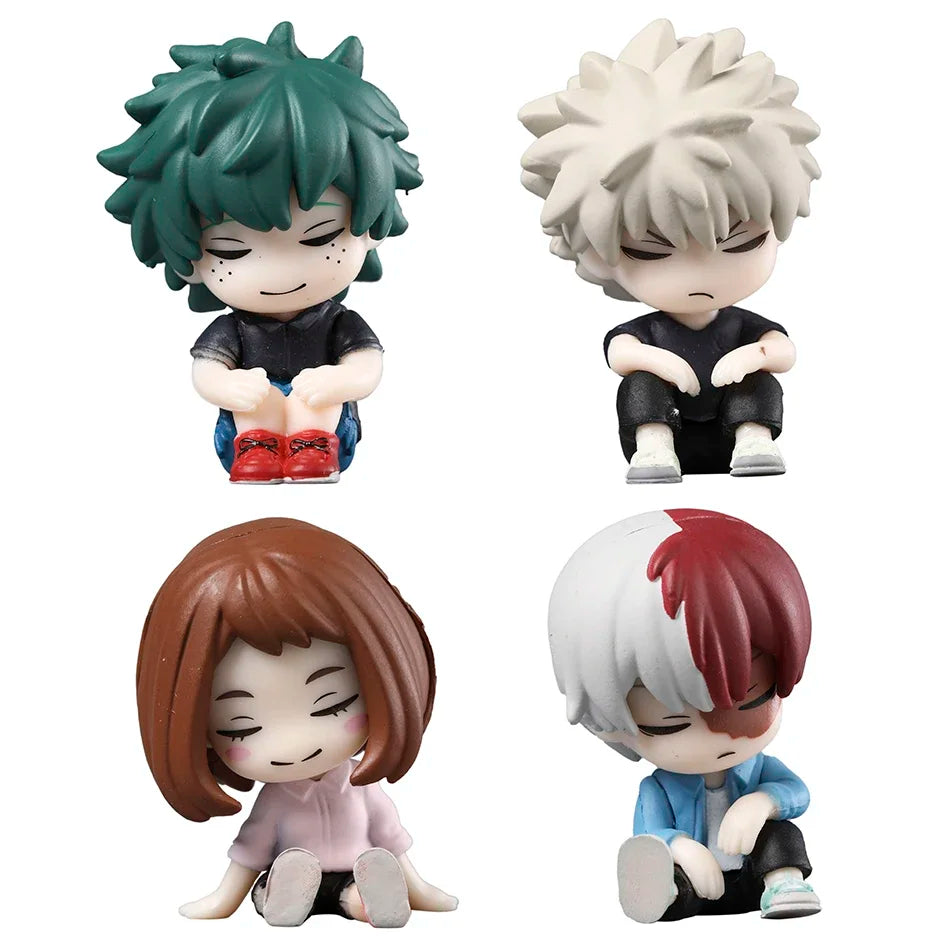 My Hero Academia PVC Collectible Doll Set - 4 Character Figures