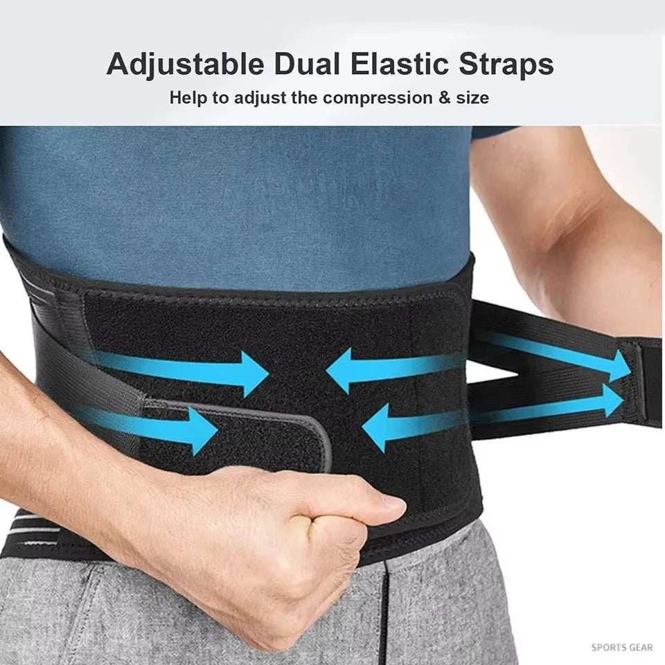 Breathable Back Brace for Lower Back Pain Relief - Support for Heavy Lifting