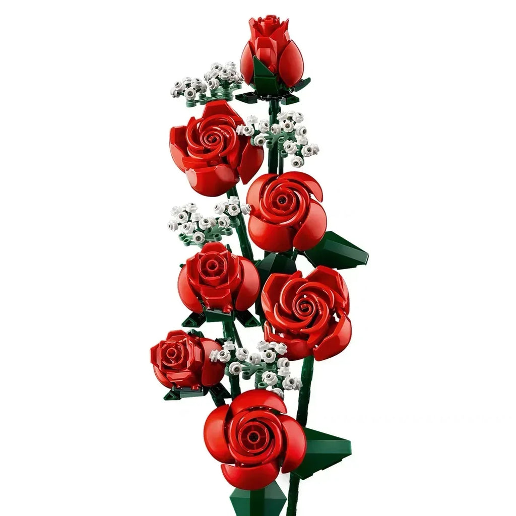Artificial Rose Bouquet Building Blocks - Perfect DIY Home Decor Gift
