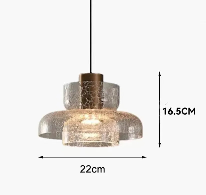 Modern Clear Glass Pendant Light Fixture for Home & Restaurant