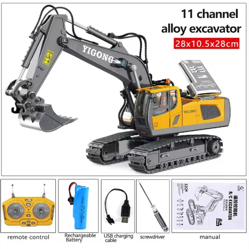 Remote Control Excavator Toy - Educational Fun for Kids