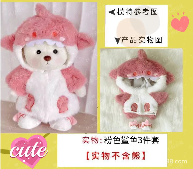 30cm Plush Teddy Bear - Handmade Kawaii Doll for Creative Dress Up