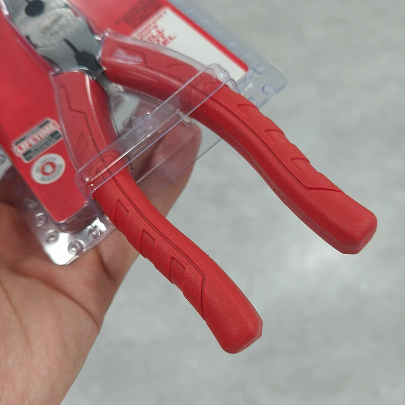 Milwaukee 8" Long Nose Pliers with Comfort Grips & 2" Gripping Nose