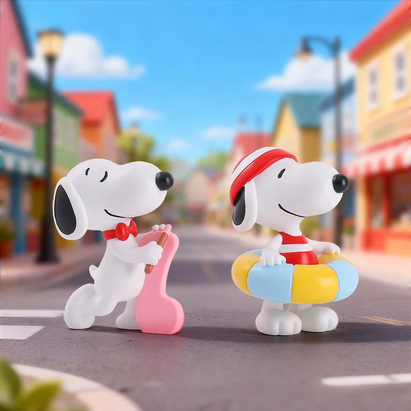 White Puppy Series Q Version Collectible Figurines - Mystery Gift Box