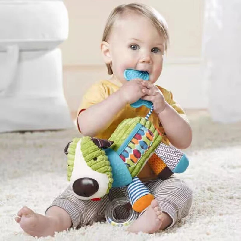 Plush Stuffed Rattle Toys for Infants - Hanging Animal Mobile