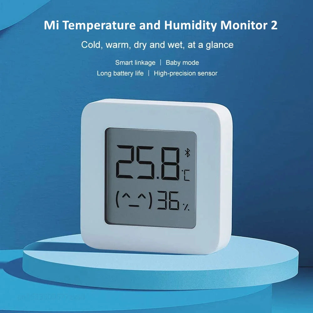 Mijia Bluetooth Thermometer 2 - Smart Digital Humidity Monitor